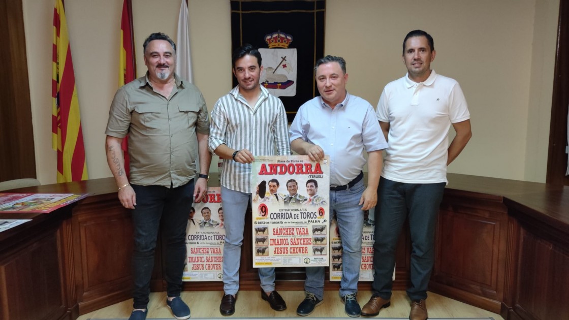 Sánchez Vara, Imanol Sánchez y Jesús Chover lidiarán toros de Palha en Andorra el 9 de septiembre