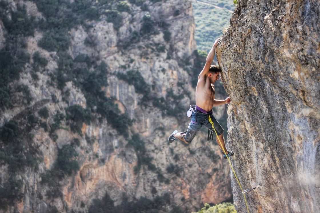 Enrique Beltrán, escalador: 