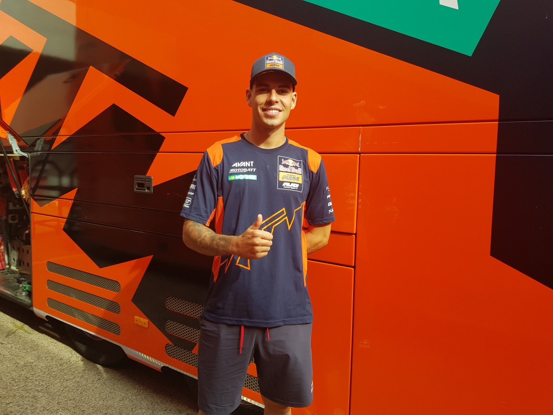 Augusto Fernández, actual líder de Moto2: 