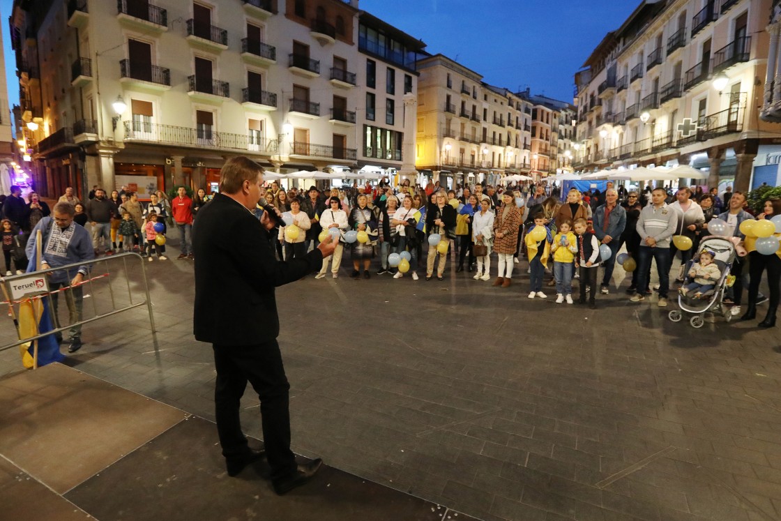 La comunidad ucraniana en Teruel  no se olvida de sus compatriotas