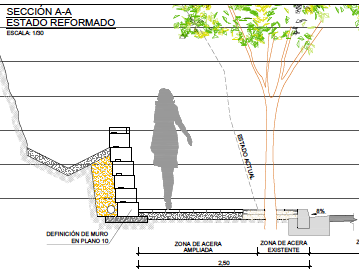 Alcañiz proyecta la reordenación del parquin y aceras en la Ronda de Castelserás