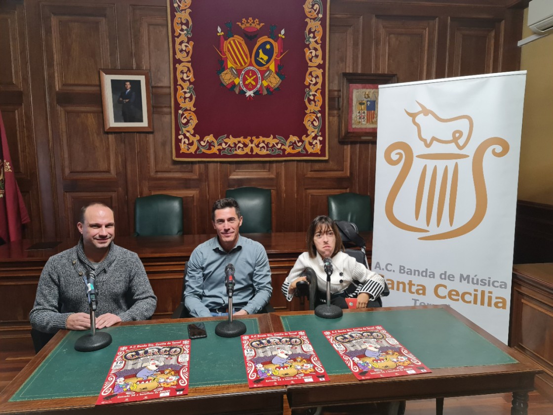 La Banda de Música Santa Cecilia de Teruel recreará el mundo del circo en su concierto de Navidad