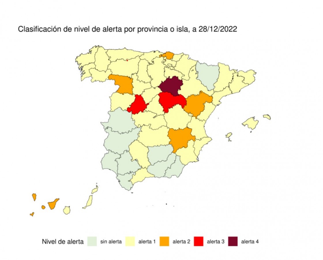 La provincia de Teruel sube a alerta 2 tras duplicar la tasa de nuevos ingresos covid en la última semana