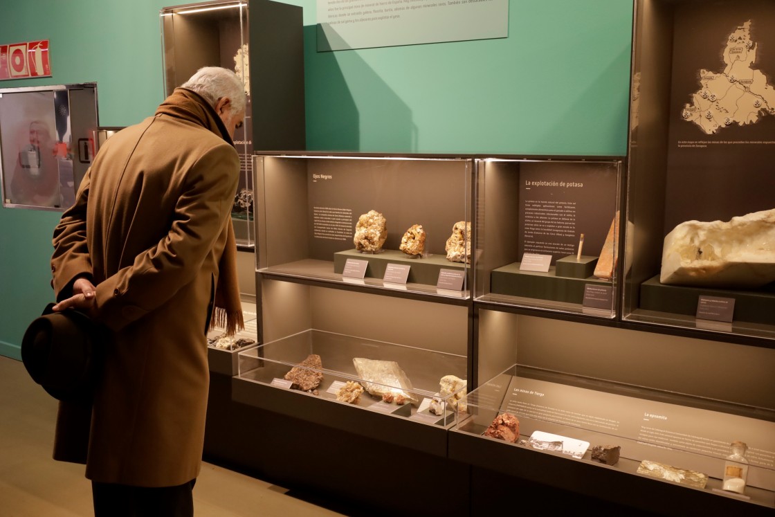 El espacio Minerales de Aragón exhibe piezas de Ojos Negros o Alcorisa