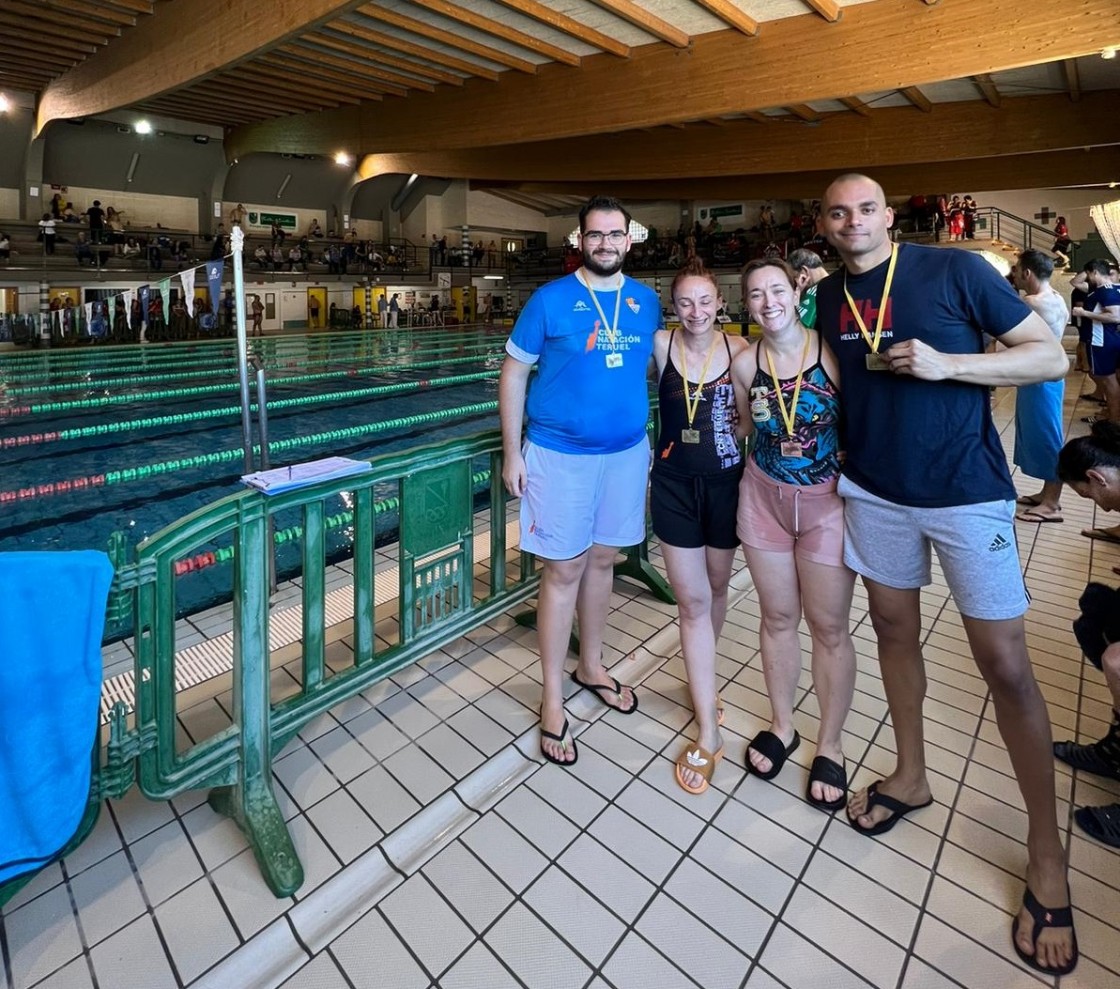 Gran actuación turolense en el campeonato autonómico de natación máster