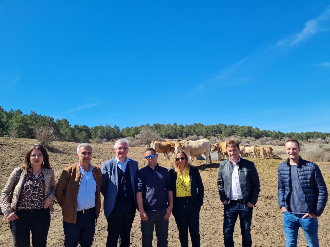 Olona anuncia en Cedrillas un incremento de casi 3 millones de apoyo a la ganadería extensiva turolense