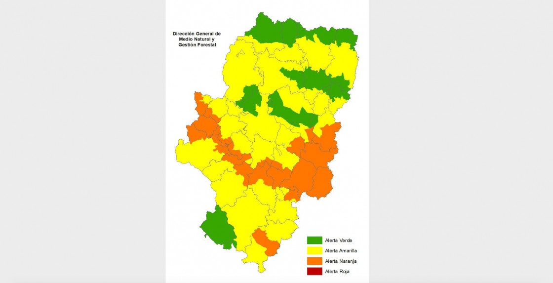 Alerta naranja de peligro de incendios forestales en varias zonas de Aragón