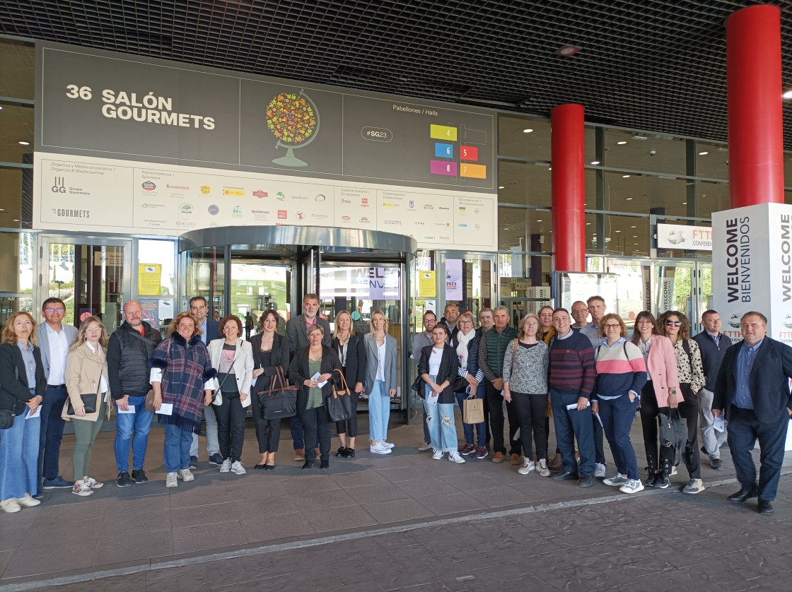 Empresarios turolenses de la agroalimentación visitan el Salón Gourmets de la mano de DPT y Cámara de Comercio