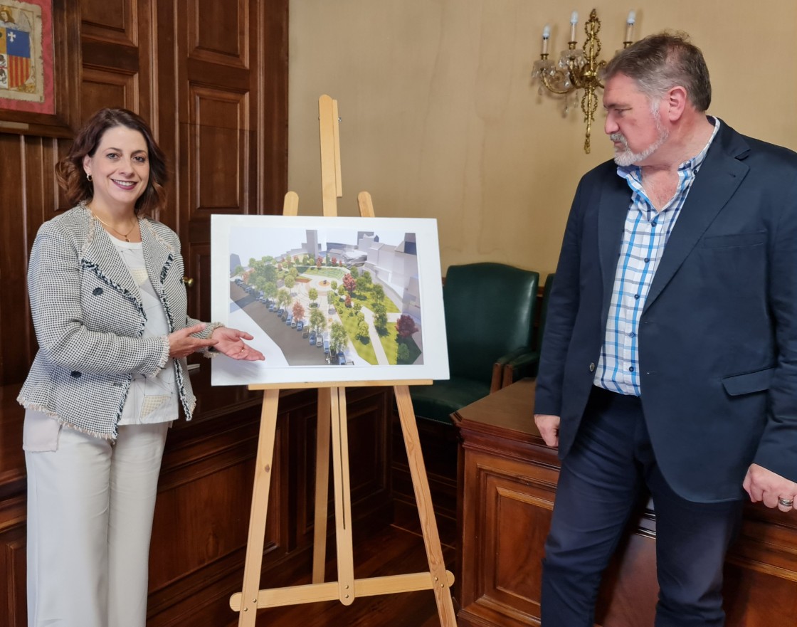 El entorno del Centro Cultural San Julián y Conservatorio se convertirá en una gran zona verde