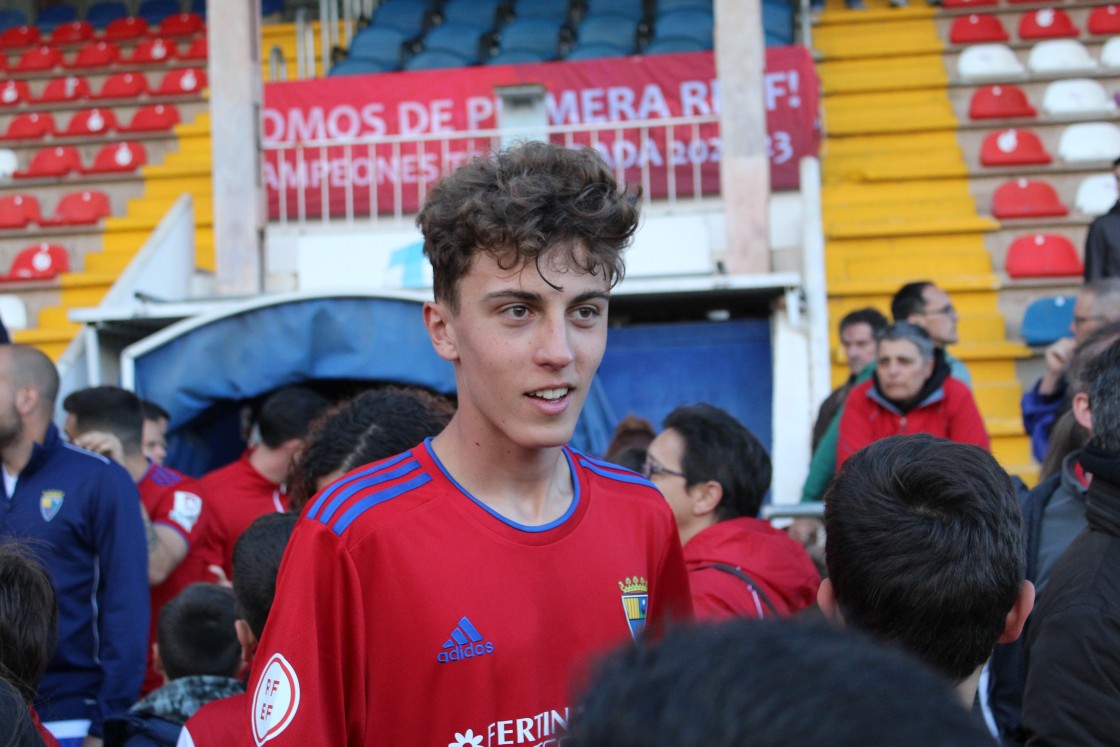 Diego Sánchez, emoción y alegría tras cumplir el sueño de debutar en Pinilla