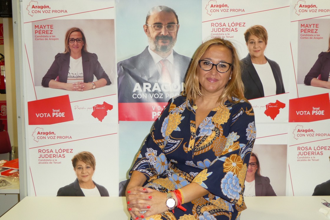 Mayte Pérez, número uno a las Cortes por el PSOE de Teruel: “Hay dos opciones de gobierno, una de progreso y otra que pare los avances”