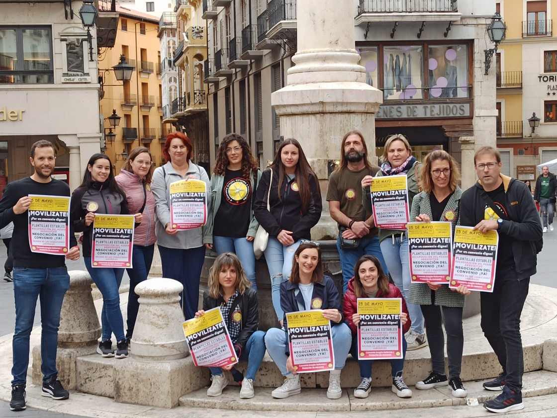 Los trabajadores de atención a menores en Teruel piden mejoras laborales