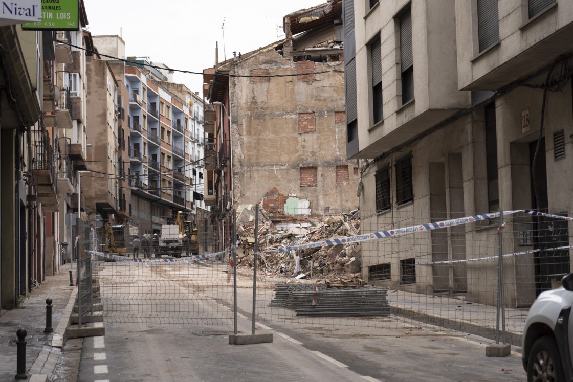 Derrumbe de Teruel: Ibercaja ofrece las instalaciones de la residencia de la calle Barcelona y dará una ayuda de 10.000 euros