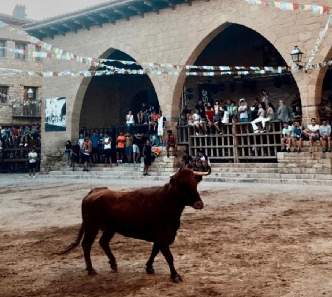 Cantavieja celebra San Cristóbal con tres días de música y tauromaquia