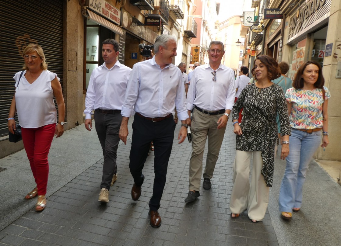 Azcón apela en Teruel al voto útil y hace un llamamiento a concentrarlo en el PP
