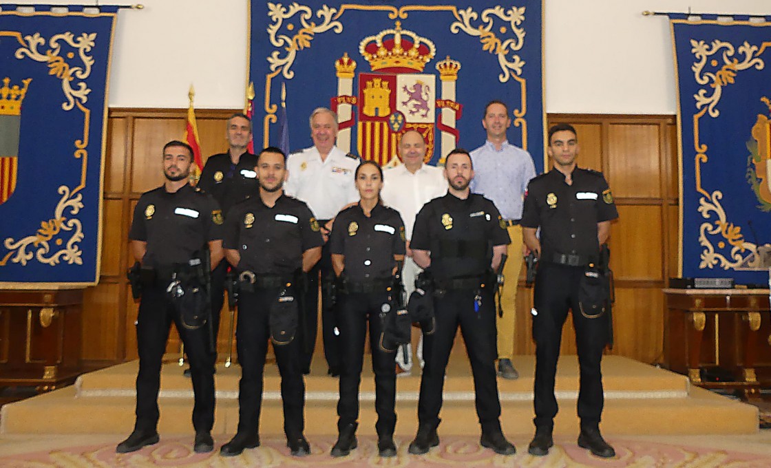 La Comisaría de la Policía Nacional de Teruel incorpora a 5 agentes en prácticas