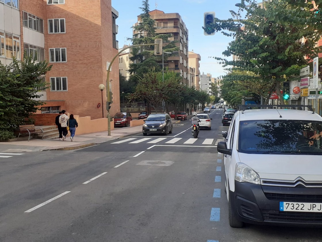 La Policía Local de Alcañiz inicia una campaña informativa sobre la nueva movilidad en la avenida Aragón