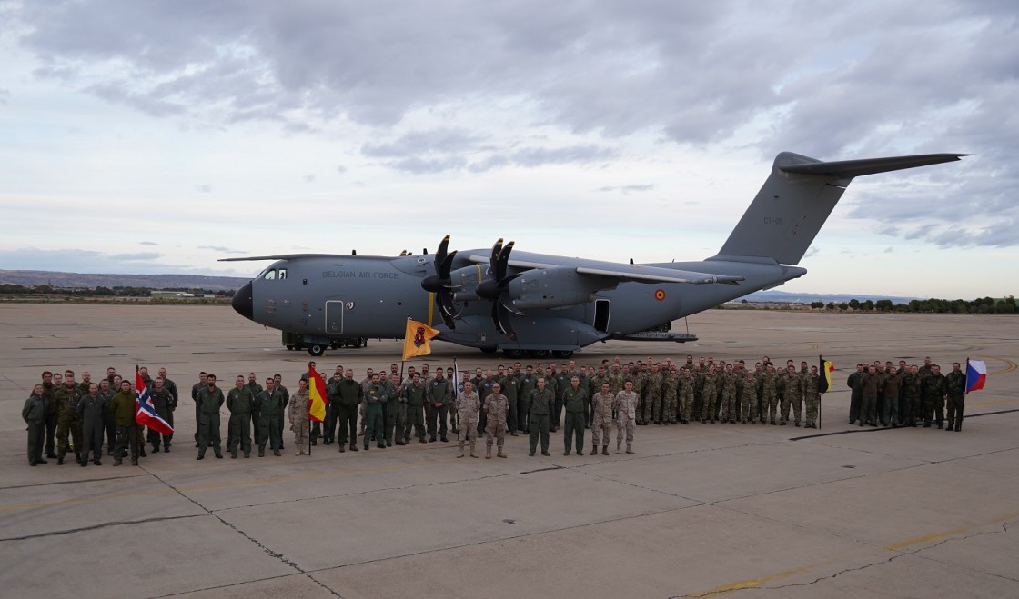 La élite de las fuerzas europeas de transporte aéreo aterriza de nuevo en las pistas de Caudé