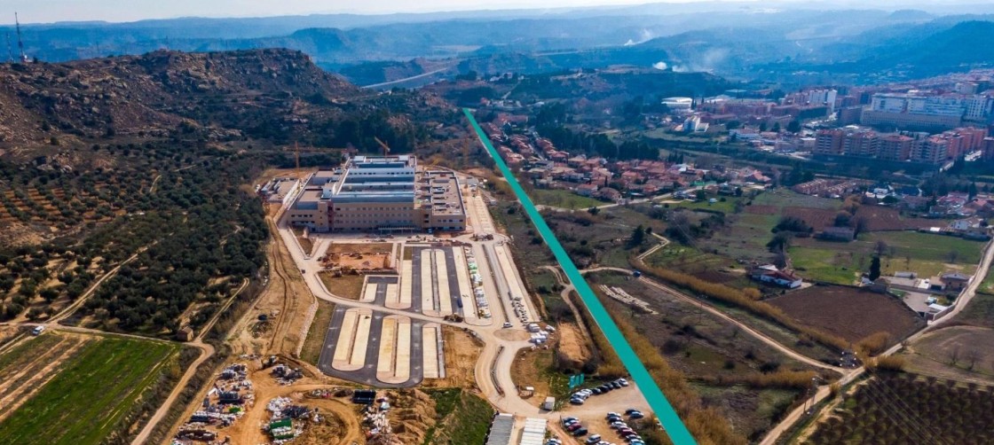 Comienzan las obras para construir el vial de acceso al nuevo Hospital de Alcañiz