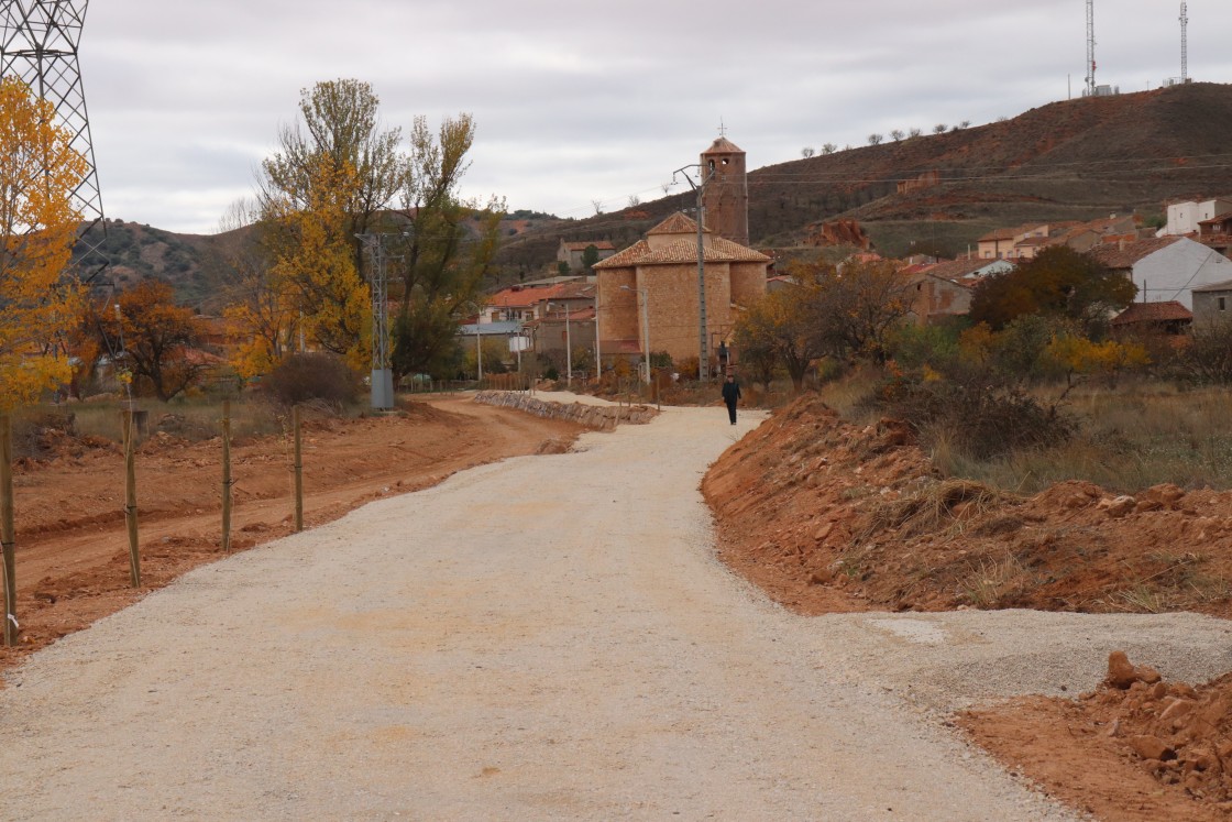 El Parque Lineal de Lechago está prácticamente acabado, a falta solo de pequeños detalles