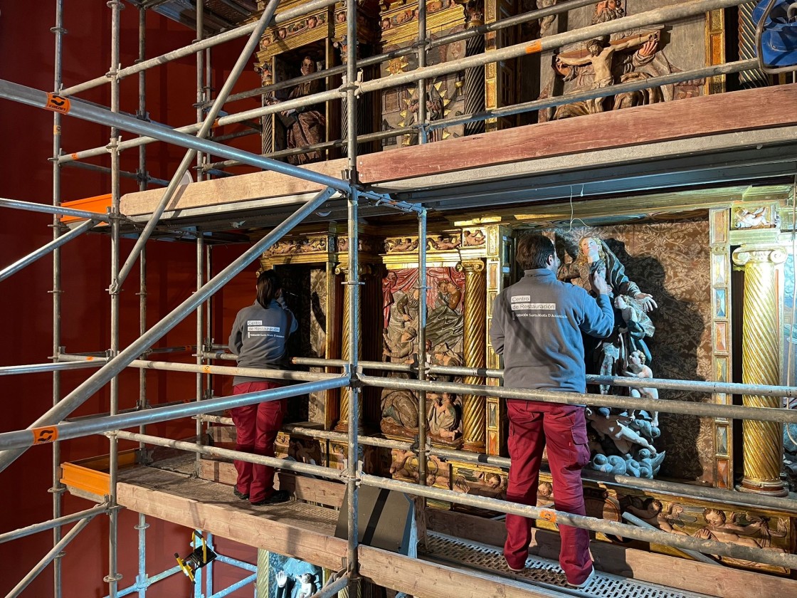 La Fundación Santa María recupera un retablo de Molina de Aragón