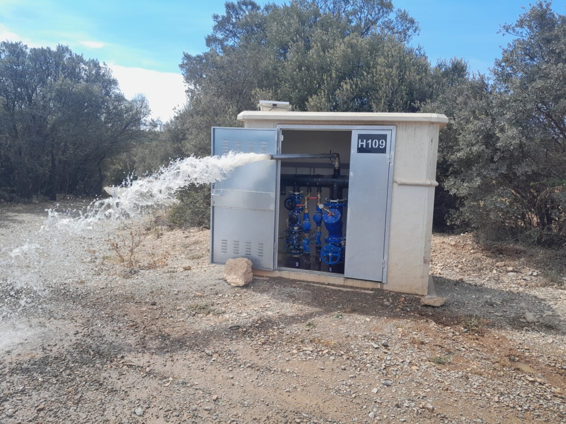 El regadío social de Sarrión ultima las pruebas para comenzar a funcionar en primavera