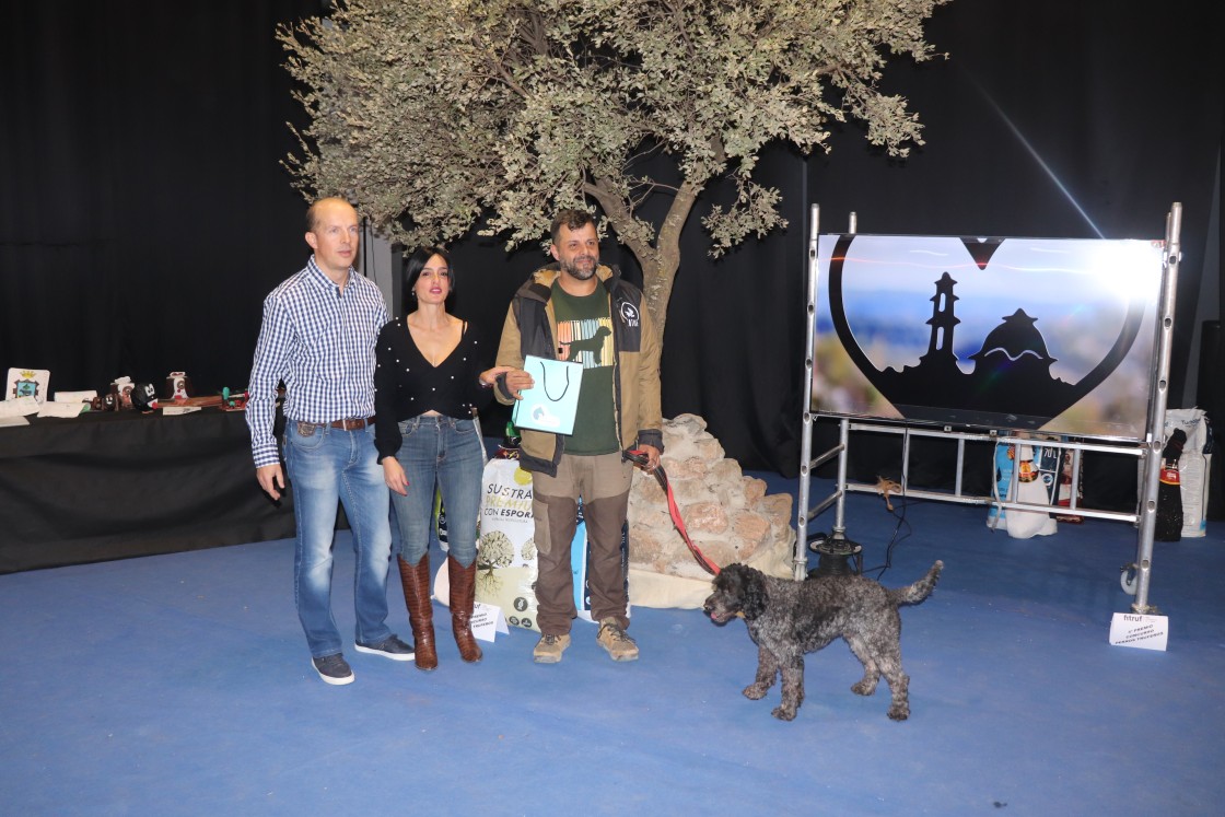 Héctor de Abril y Pakkum ganan  el XXI concurso de perros truferos de Sarrión
