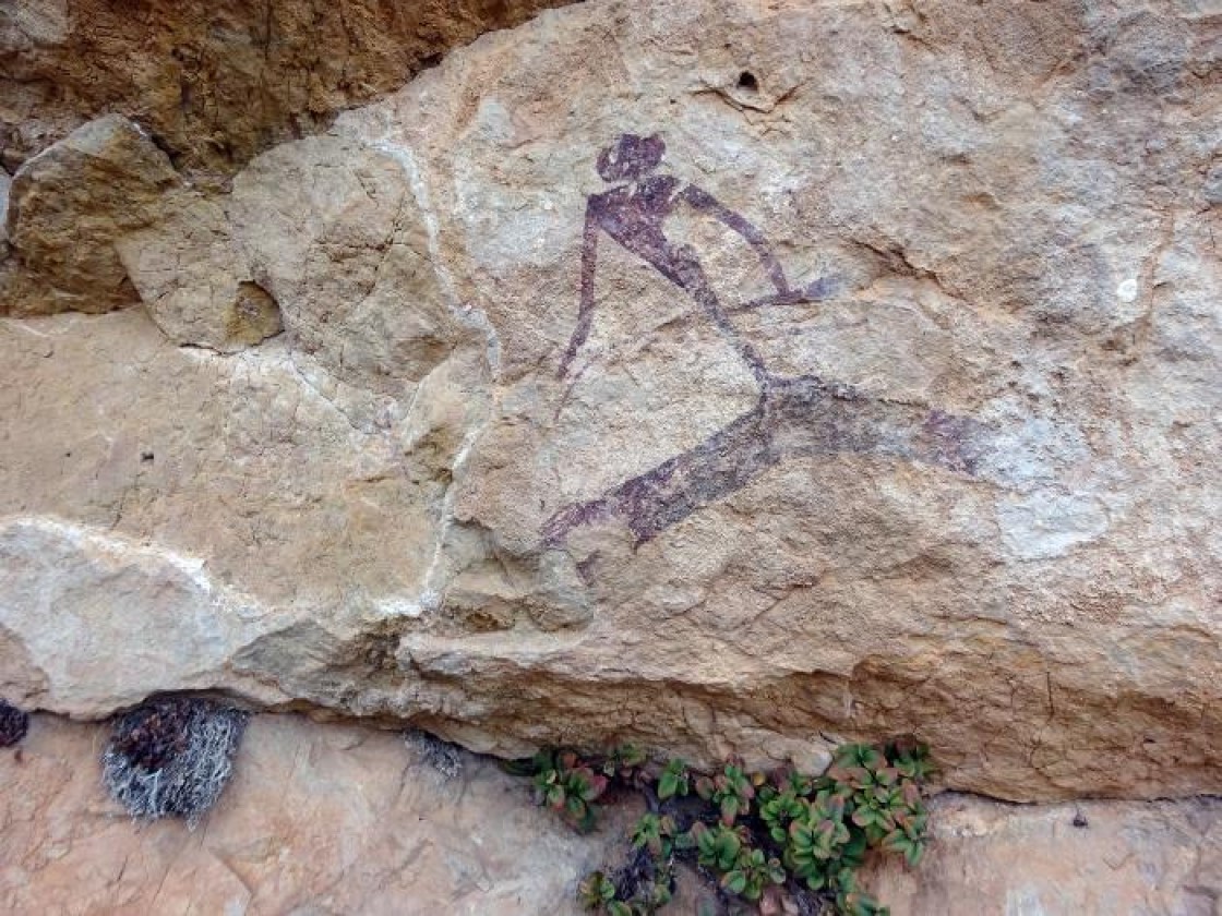 El Gobierno de Aragón protege las pinturas rupestres localizadas por un vecino de La Hoz de la Vieja en octubre