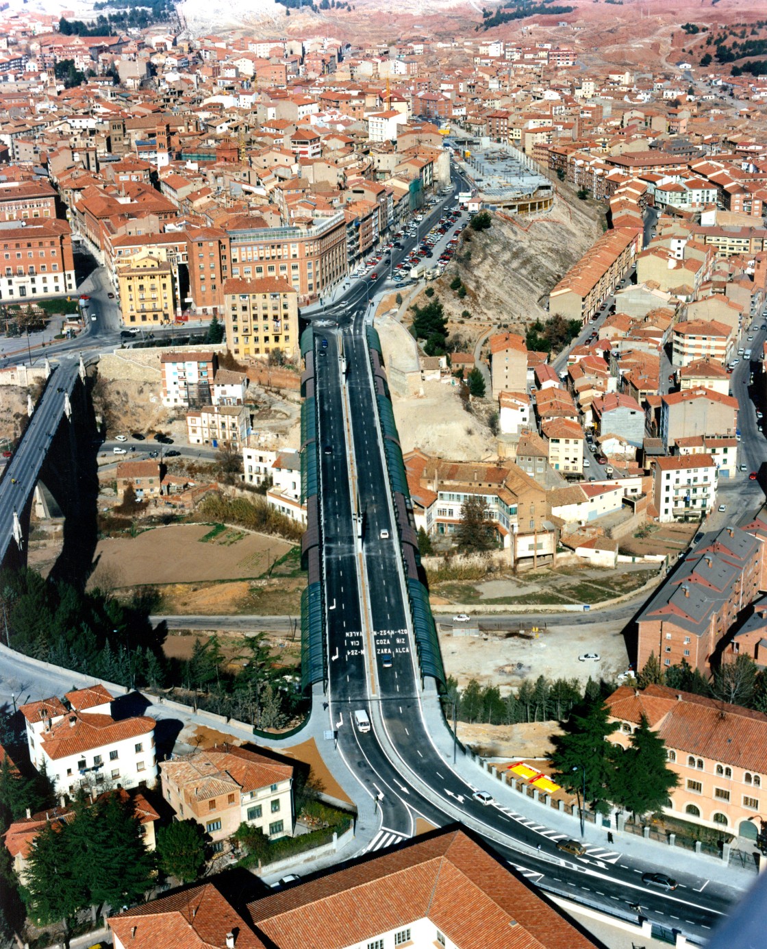 Tres décadas después, el Viaducto Nuevo es todo un icono del desarrollo urbanístico de Teruel