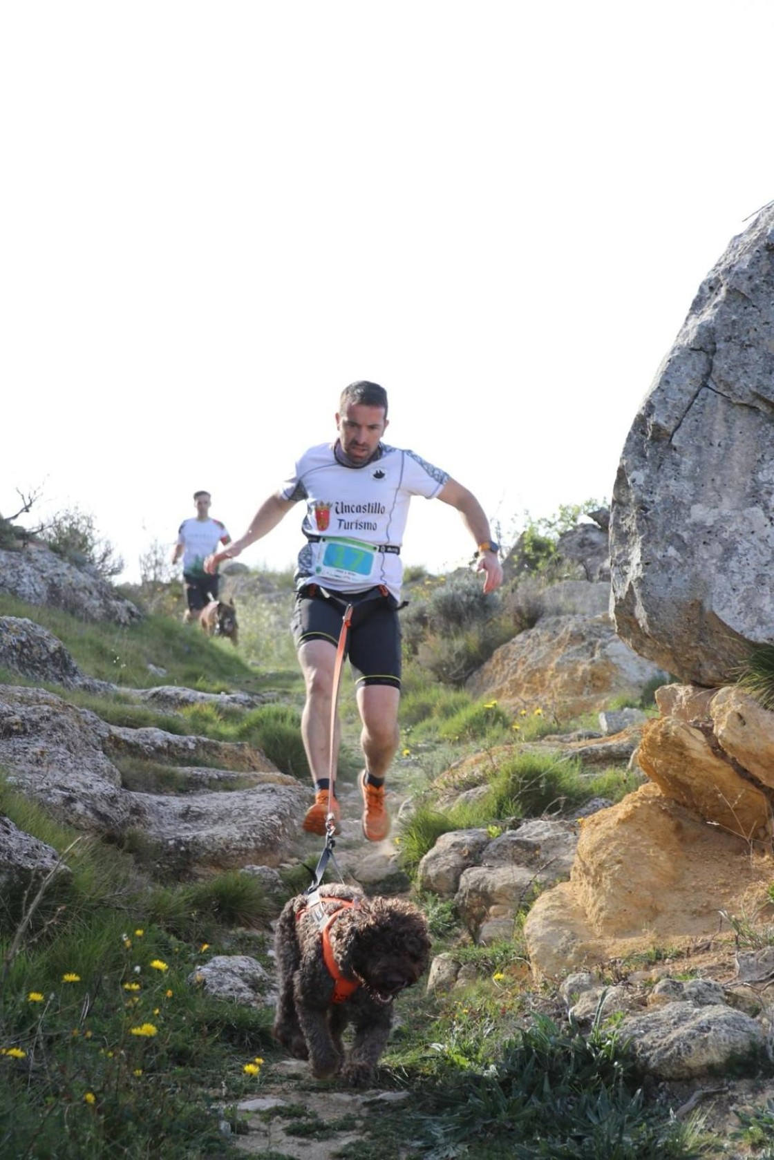 Jorge Puerto, subcampeón de Aragón de carrera con perro