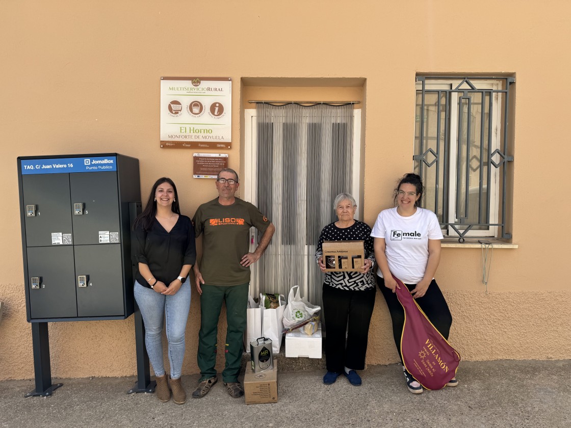 Clientes de los multiservicios de Alacón, Nogueruelas y Monforte de Moyuela resultan agraciados en el sorteo de las cestas convocado por la DPT