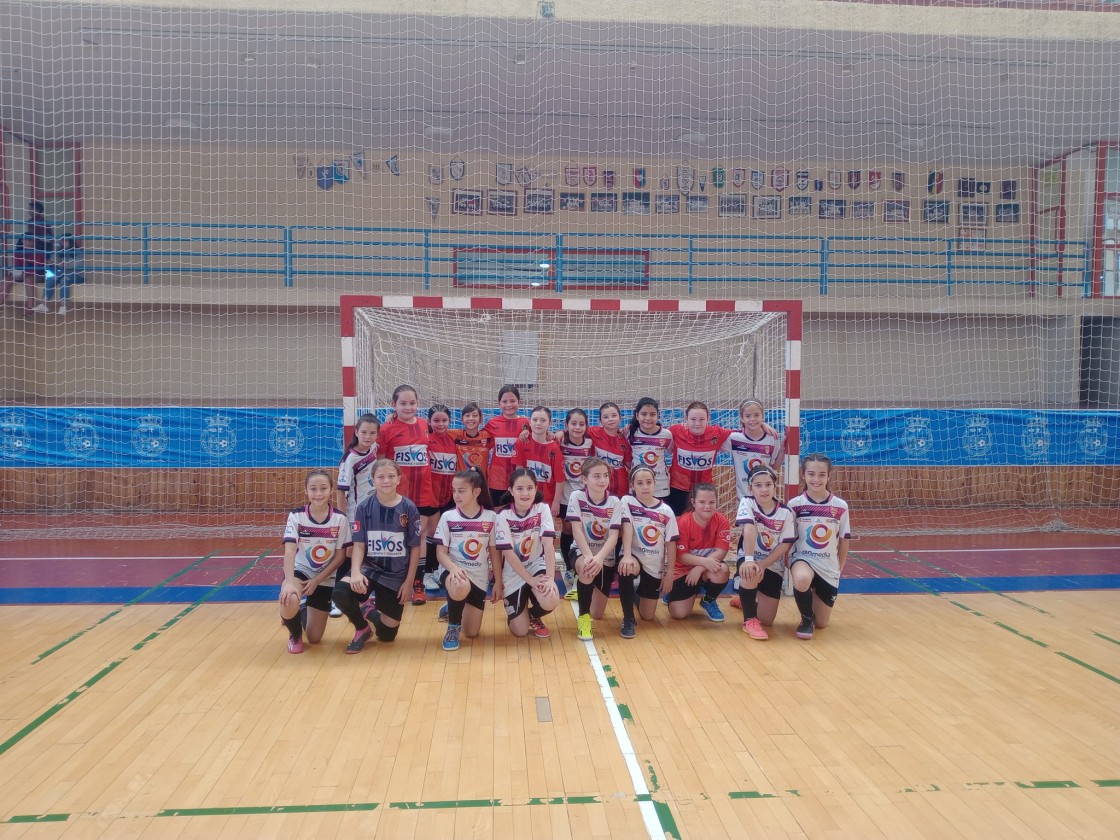 Las benjamines del Polideportivo Andorra, segundas de Aragón en fútbol sala