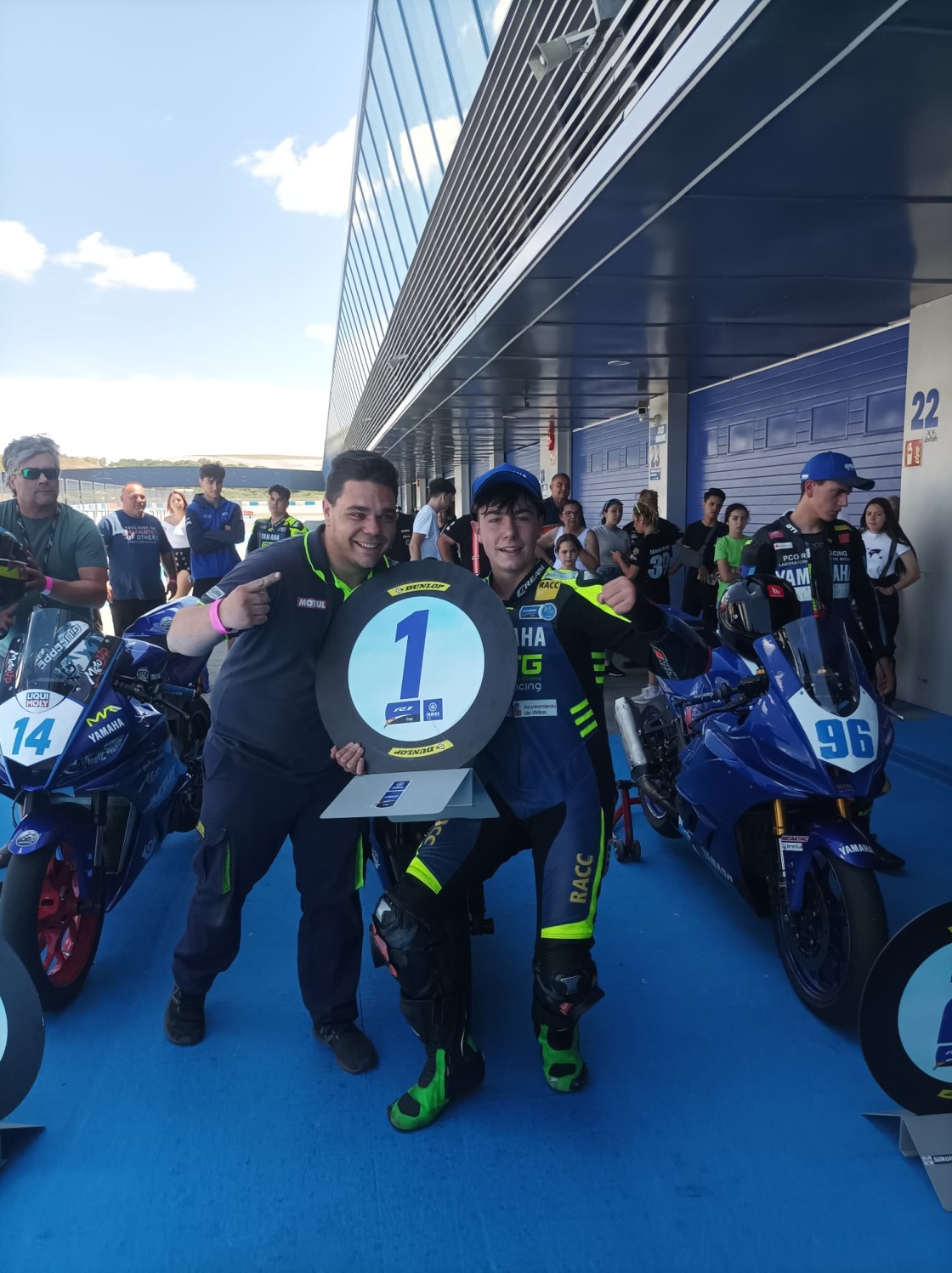 Raúl Navarrete, otra vez la Yamaha mejor clasificada en la Copa de España, en Jerez