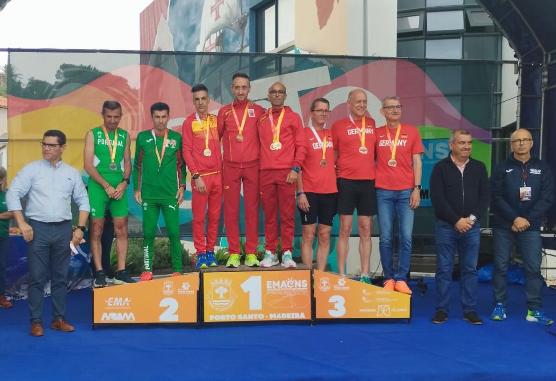 Jesús Egea se cuelga el oro por equipos en el Europeo Master de atletismo