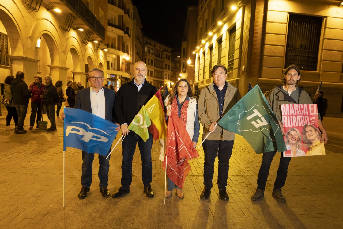 Arranca la campaña  de las europeas con  mucha relajación en Teruel  y poco ambiente electoral