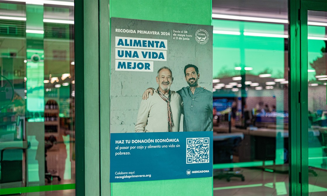 Mercadona colabora con los Bancos de Alimentos en la Recogida Primavera 2024 que arranca este viernes