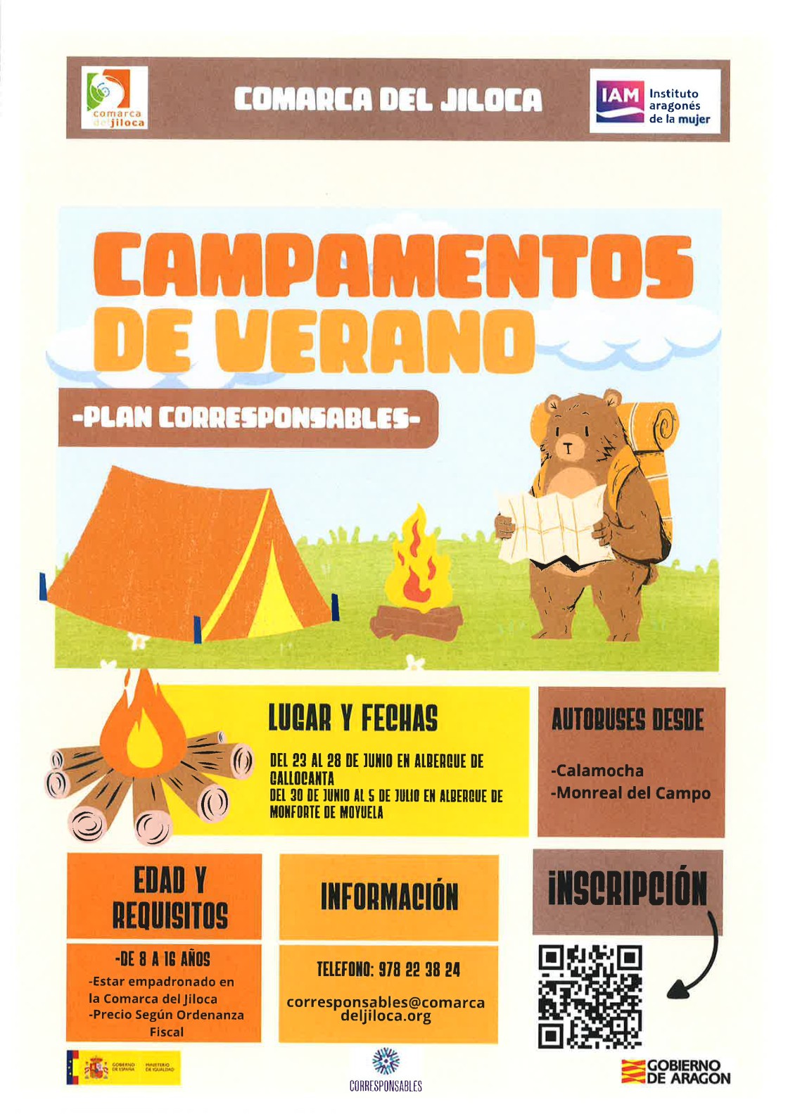 Los Campamentos de Verano de la Comarca del Jiloca se desarrollarán en Monforte de Moyuela y Gallocanta