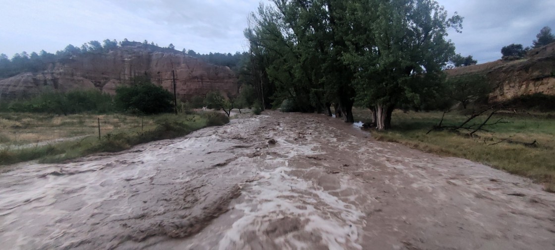 Caminos impracticables, tejados con goteras y huertos arrasados en Cañizar por la piedra