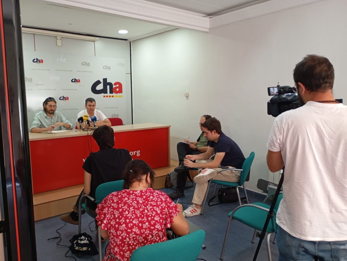 CHA denuncia en Teruel los “preocupantes retrasos” de los Fondos de Cohesión Territorial por la pésima gestión del Gobierno PP-Vox en Aragón