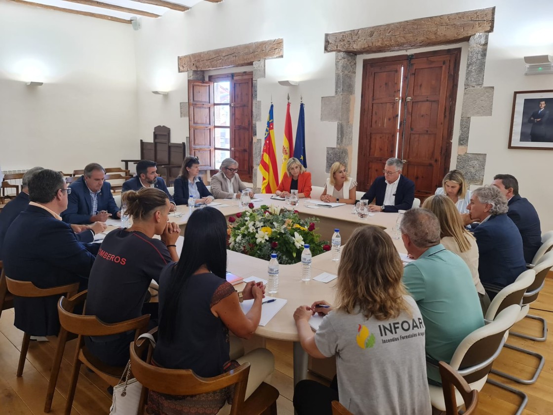 Aragón y la Comunidad Valenciana refuerzan la coordinación contra los incendios forestales