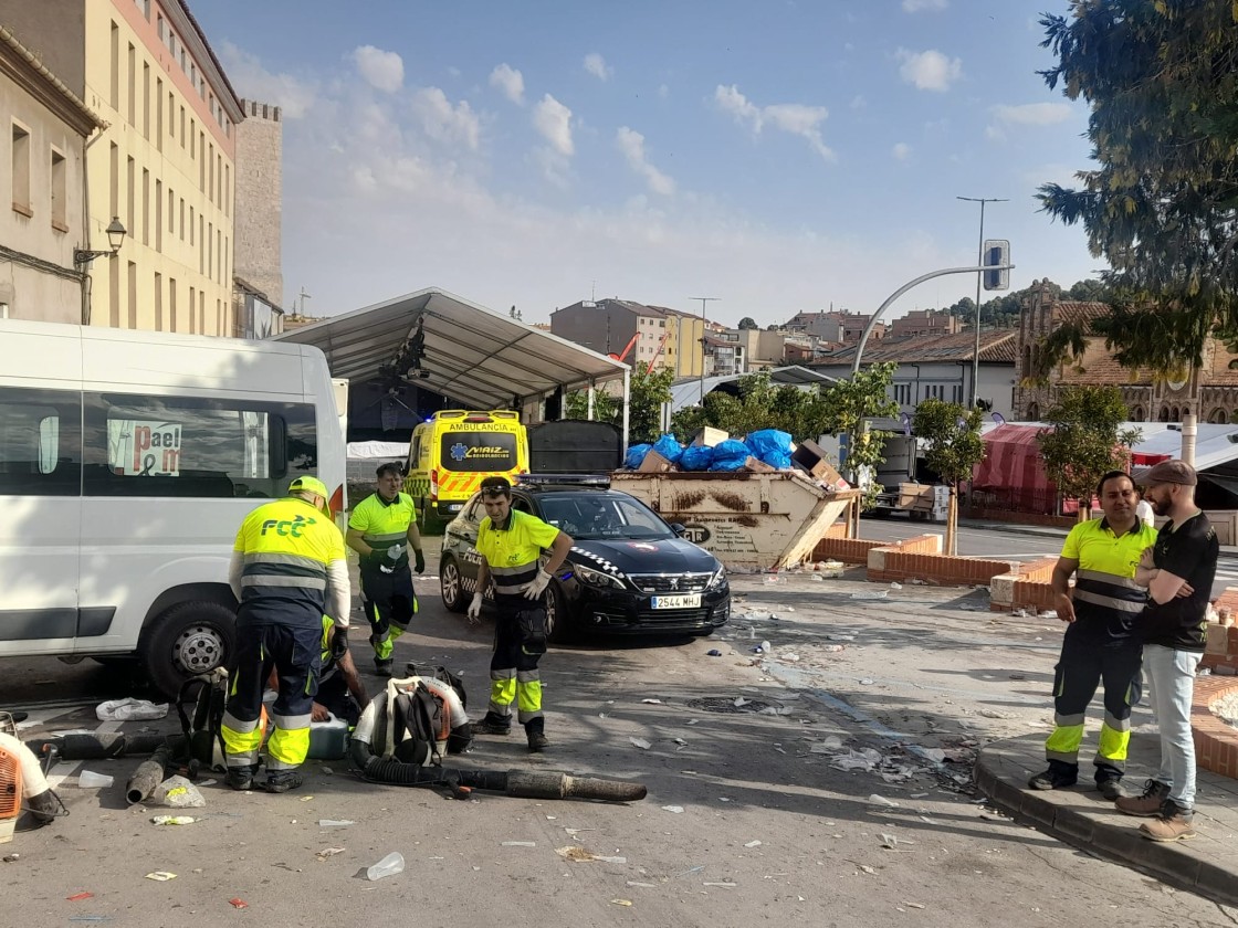 Primera noche de fiesta en Teruel sin incidentes graves, aunque con muchas intervenciones de la Policía Local