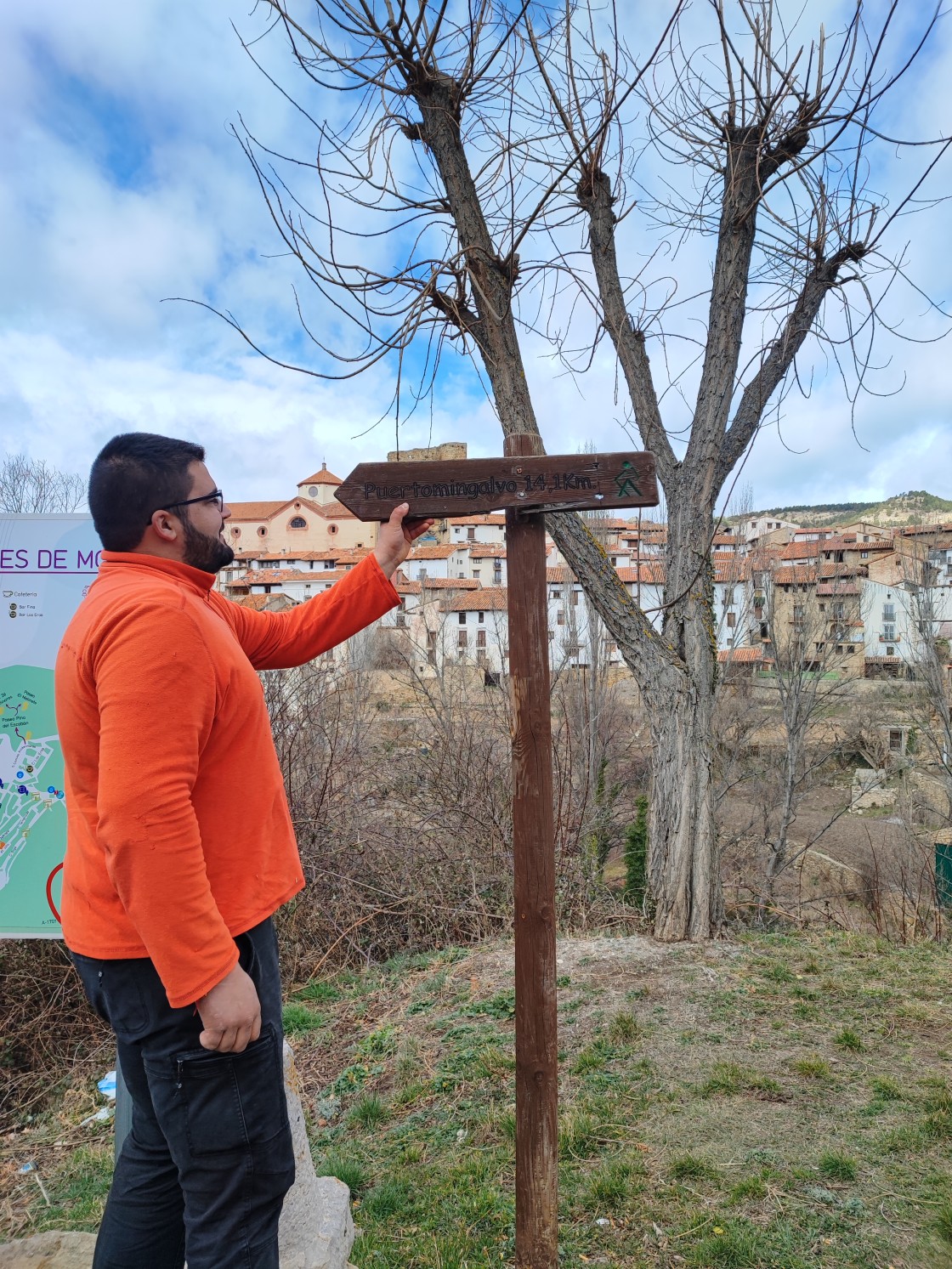 El antiguo camino entre Puertomingalvo  y Linares de Mora vuelve a ser transitable