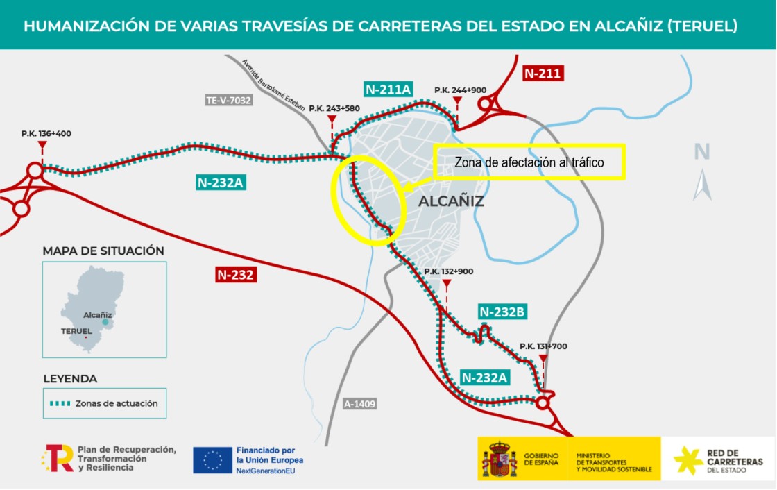 El Ministerio cerrará  cinco meses el Corcho de Alcañiz desde el jueves