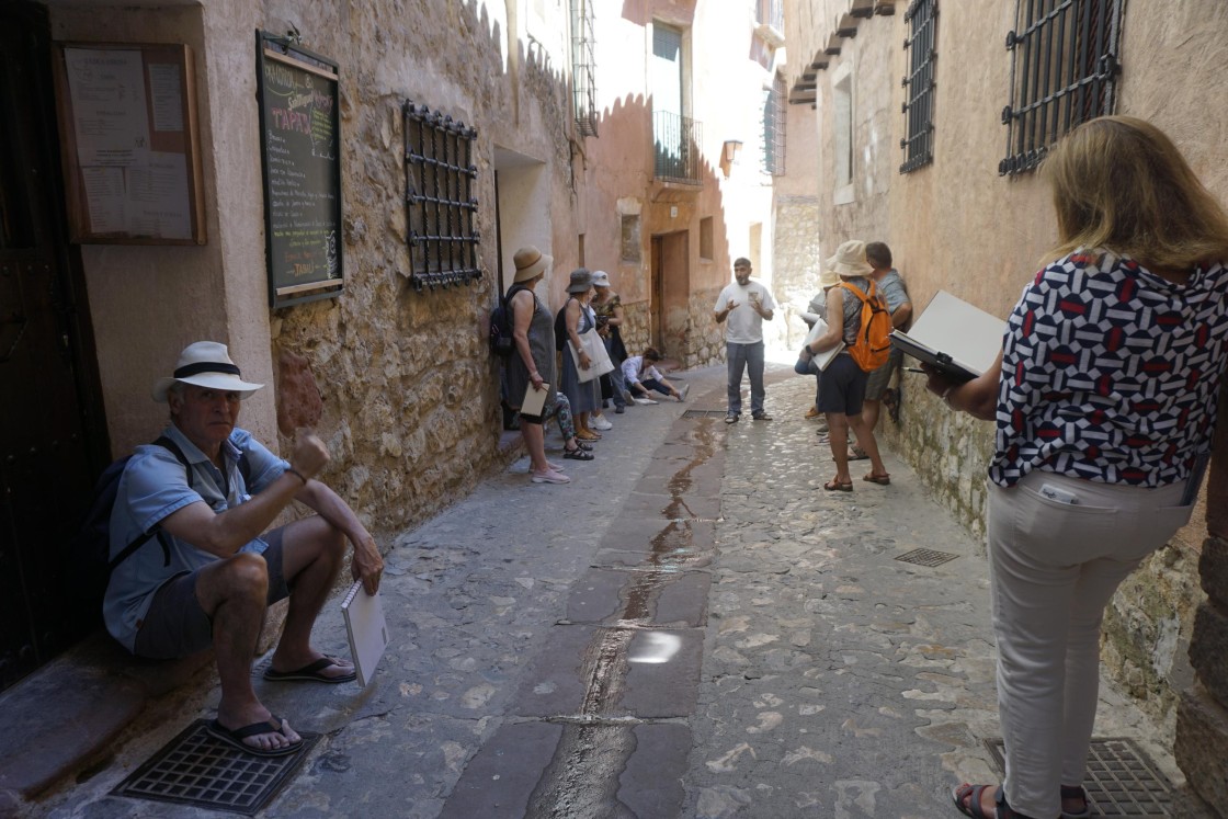 Albarracín explora la esencia del  boceto en el Curso de Pintura del Paisaje