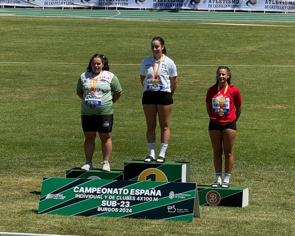 Elena Sanz, subcampeona de España sub-23 en lanzamiento de martillo