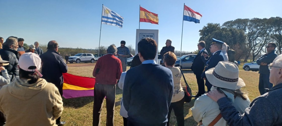 Uruguay recuerda a Luis Tuya,  el aviador derribado durante  la Guerra Civil en Celadas