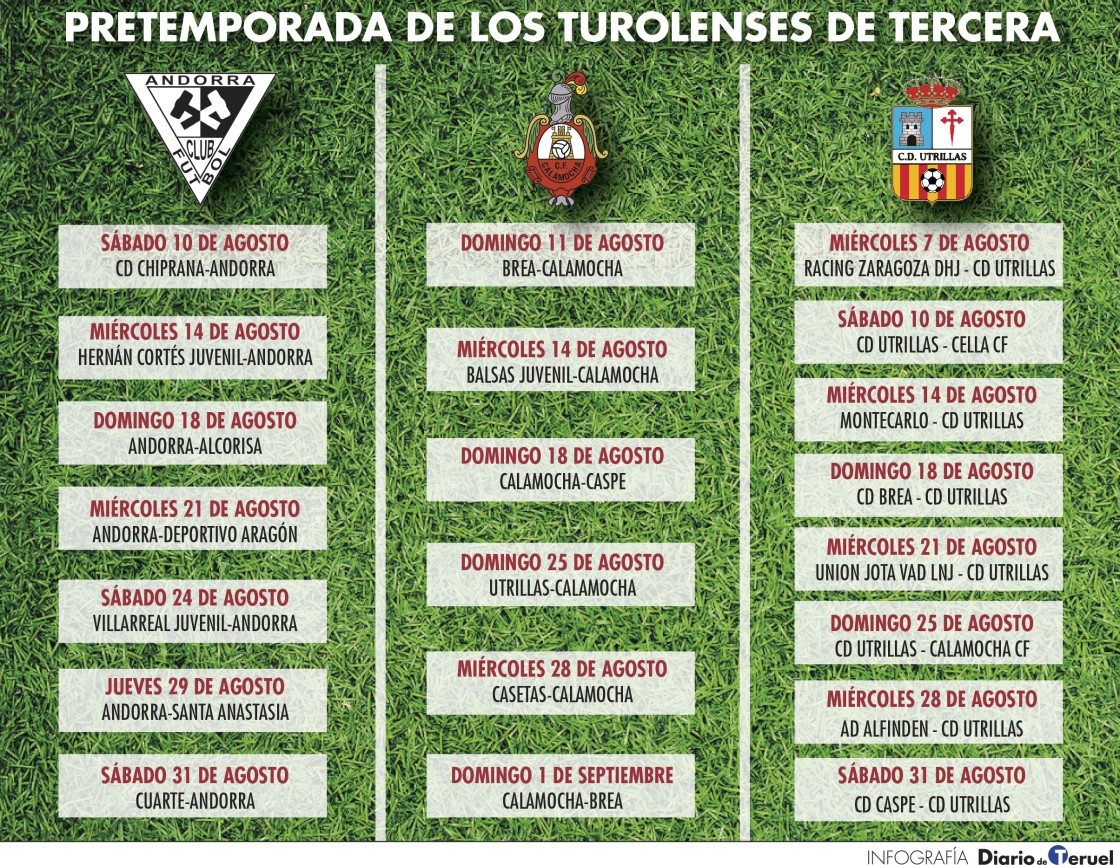 Andorra, Calamocha y Utrillas arrancan motores para este año