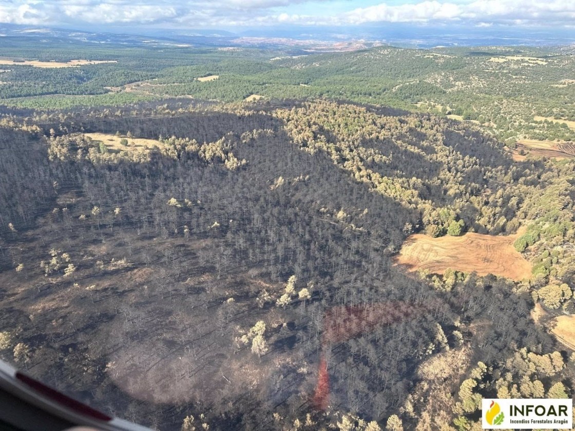 Los investigadores descartan intencionalidad en el incendio de Corbalán y apuntan a causas naturales