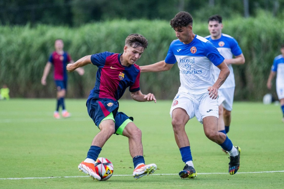 Juan Hernández acumula ya varios minutos en el filial del FC Barcelona