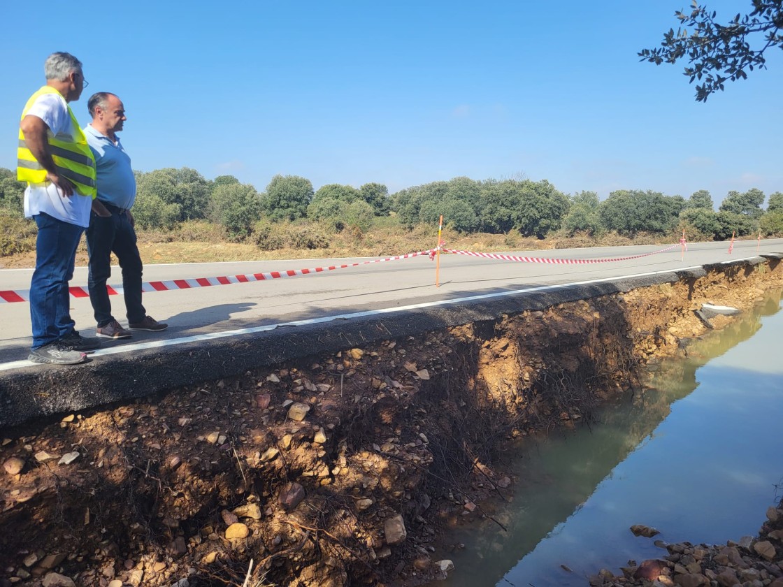 La Diputación de Teruel organiza el operativo para reparar las afecciones causadas por las tormentas en los pueblos del Jiloca